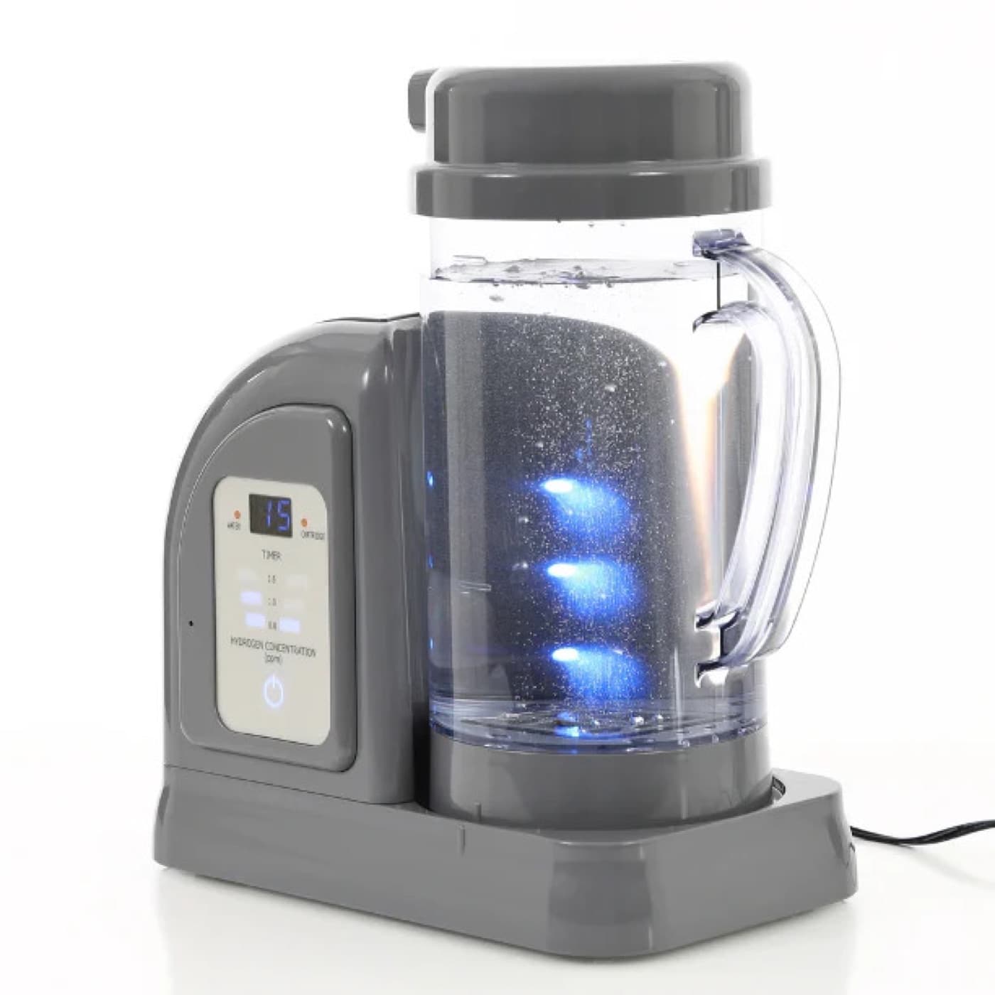 Lourdes Hydrofix Premium Edition electrolysis chamber and pitcher base detail